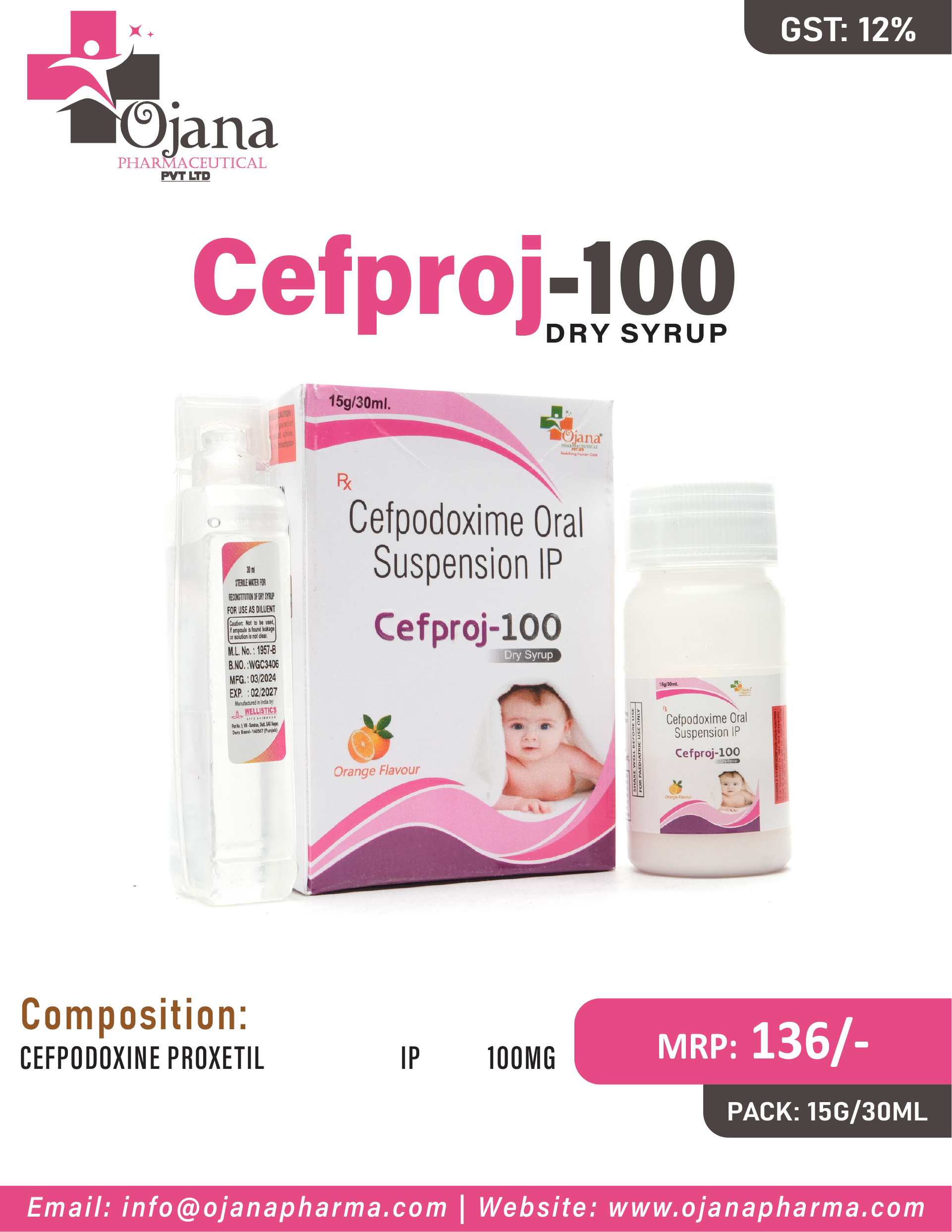 Cefproj-100 Dry Syrup
